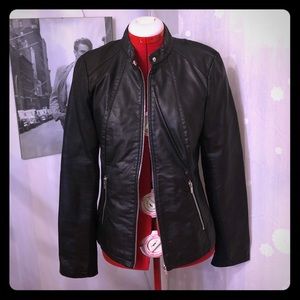 Faux Leather Jacket - S/M